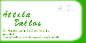 attila dallos business card